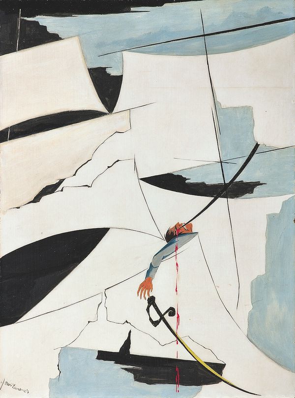 Barbara Earl Thomas and Jacob Lawrence at the Seattle Art Museum