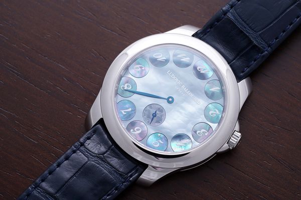 Ludovic Ballouard Upside Down Unique Mother Of Pearl Dial and Platinum