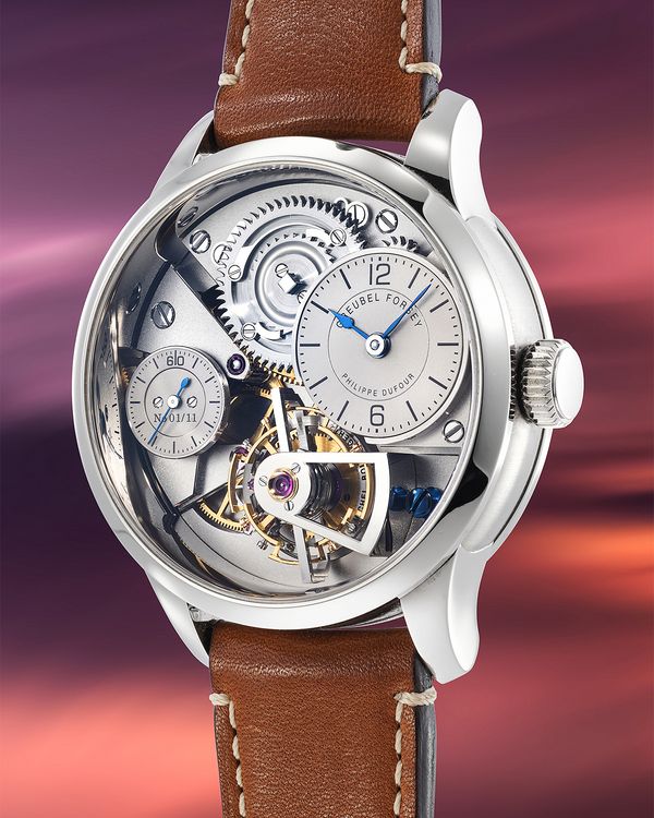 he circa 2016 handmade Naissance d'Une Montre 1, No. 1, in 18k white gold, offered at the Phillips Geneva Watch Auction: XXIII.