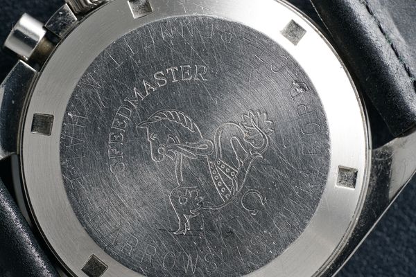 Omega Speedmaster Moonwatch Red Racing Back