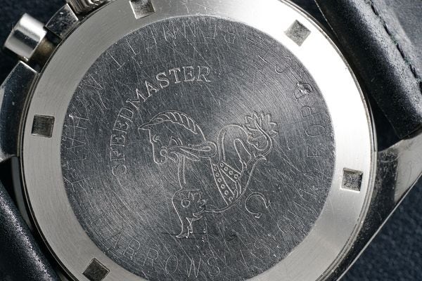 Omega Speedmaster Moonwatch Red Racing Back