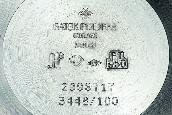 Patek Philippe Perpetual Calendar Reference 3448 Caseback