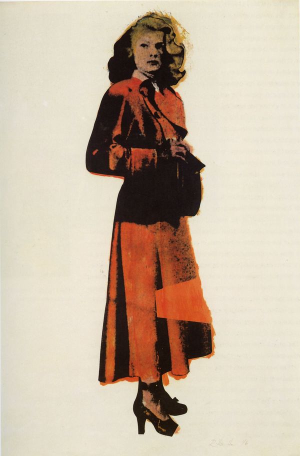 Richard Hamilton Patricia Knight, 1964, screenprint from one stencil on oil and pencil