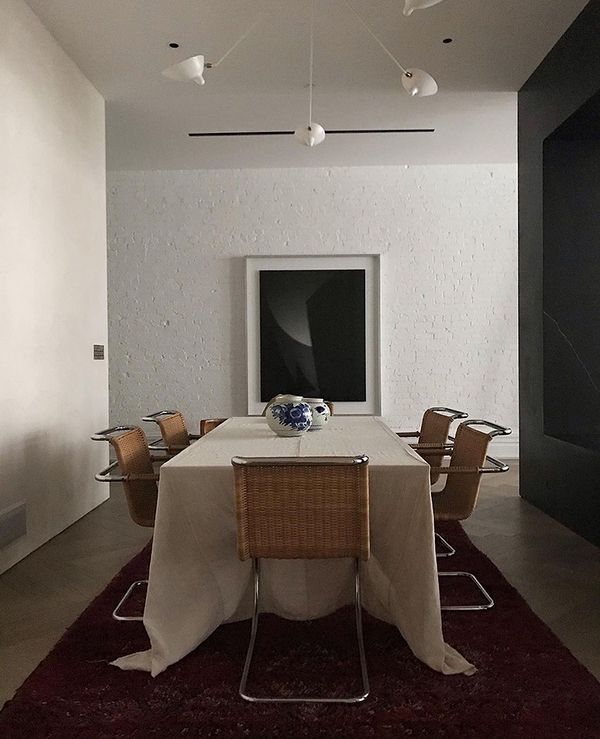 Hiroshi Sugimoto’s, Joe 2065, 2005–2006, hangs in the dining room of Phillip Lim’s New York City home. Image credit: Phillip Lim.