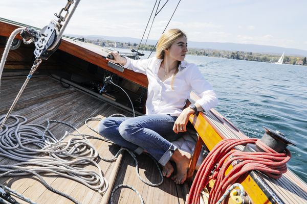 Out For A Spin: Clara Kessi Sails Across Lake Geneva With A Pair Of IWC Yacht Clubs