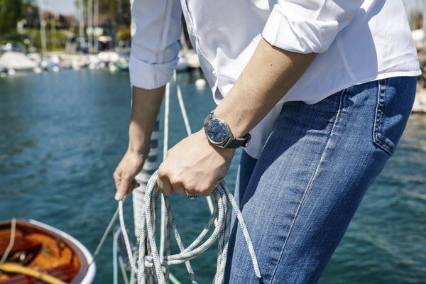 Out For A Spin: Clara Kessi Sails Across Lake Geneva With A Pair Of IWC Yacht Clubs