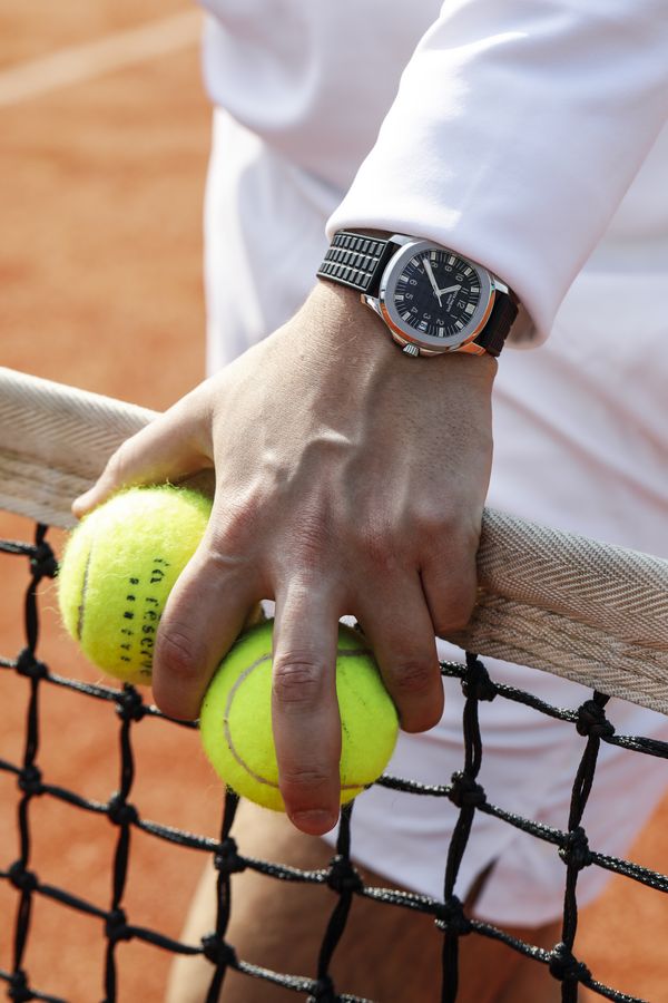 Out For A Spin: Edoardo Bolla Takes A Patek Philippe Aquanaut Ref. 5065A To The Tennis Courts
