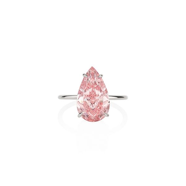Fancy Intense Pink diamond ring, 5.09 carats