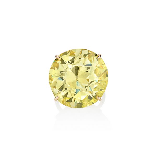 Important Fancy Intense Yellow diamond ring, 40.54 carats