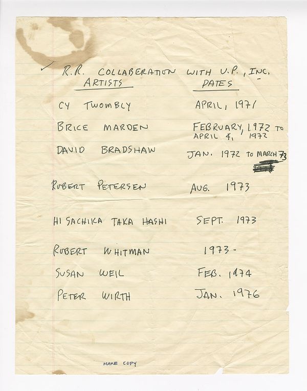 Cy Twombly's Journey to Lithography