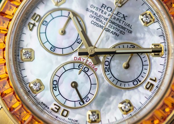 Perpetual Picks: A Pair Of Precious-Metal Rolex Daytonas With Mother-Of-Pearl Dials
