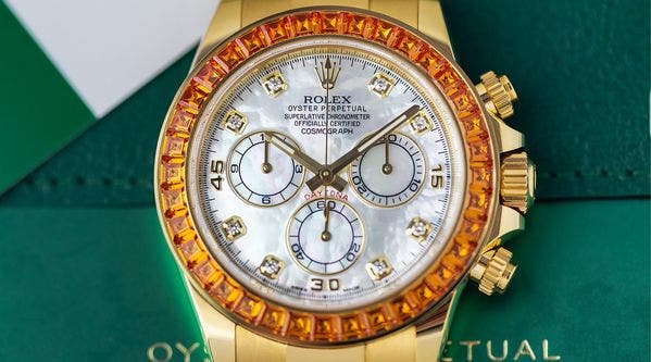 Perpetual Picks: A Pair Of Precious-Metal Rolex Daytonas With Mother-Of-Pearl Dials