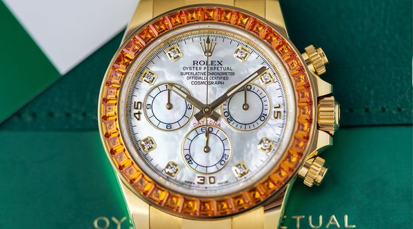Perpetual Picks: A Pair Of Precious-Metal Rolex Daytonas With Mother-Of-Pearl Dials