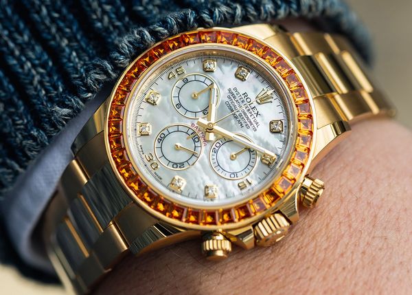 Perpetual Picks: A Pair Of Precious-Metal Rolex Daytonas With Mother-Of-Pearl Dials