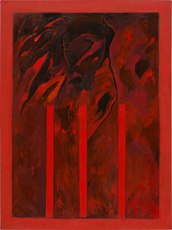 Sonia Gechtoff, In the Red, 2016