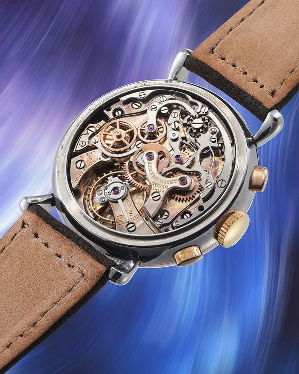 A 1942 Audemars Piguet Ref. 5503 in stainless steel and 14k pink gold, included in the Phillips Geneva Watch Auction: XXIII.