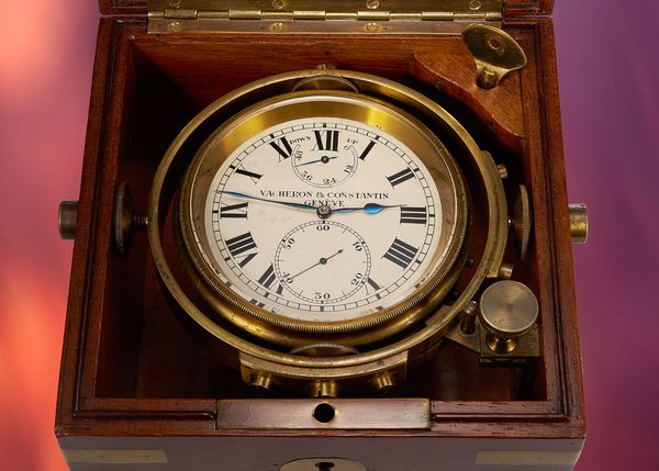 circa 1926 Vacheron & Constantin gimballed two-day marine chronometer with detent escapement that's included in the Phillips Geneva Watch Auction: XXIII.