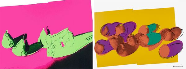 Andy Warhol, Peaches and Pairs, both from Space Fruit: Still Lifes