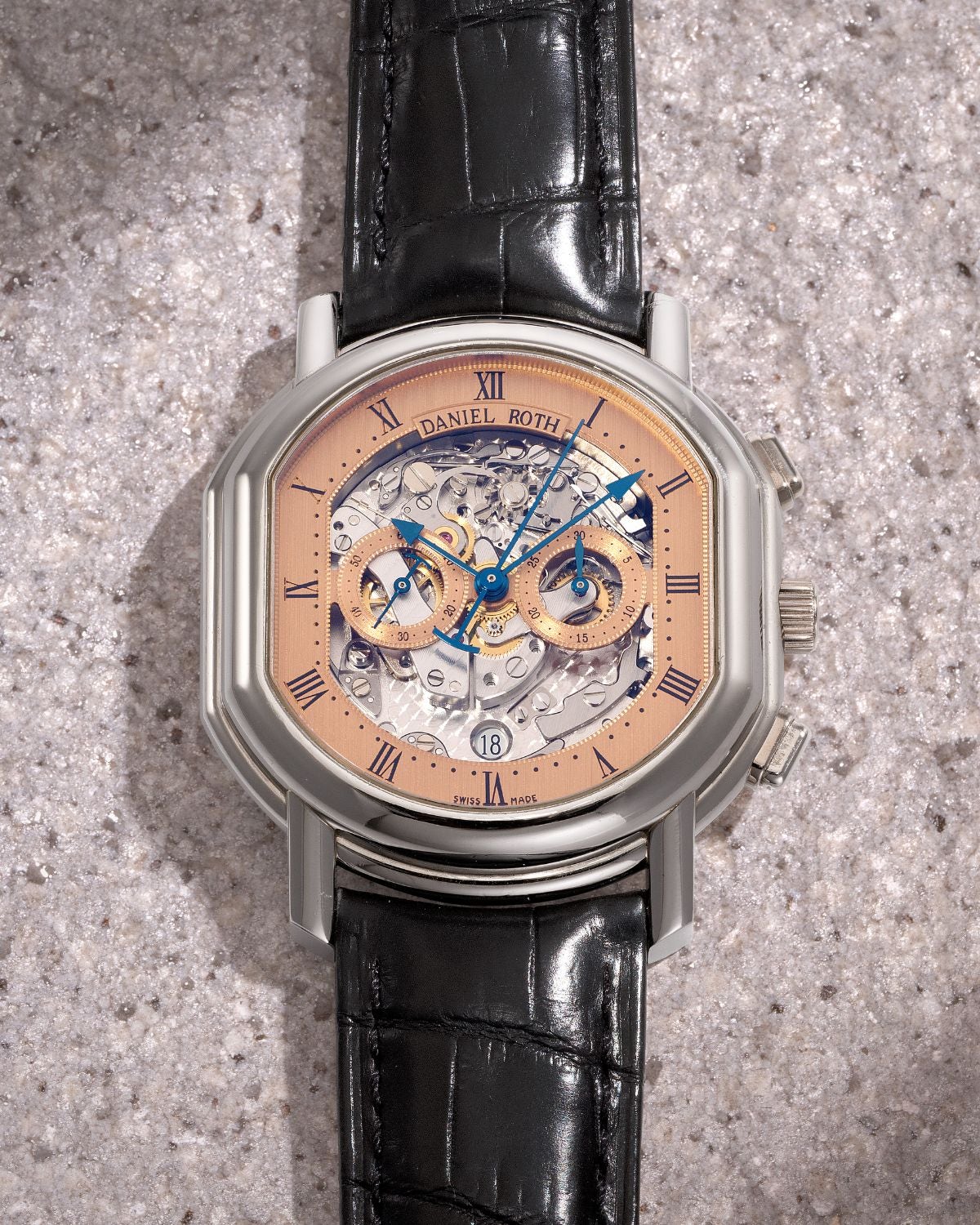 Lot 8071: A circa 2000 Daniel Roth Master’s Chronograph Ref. 447.X.70 in platinum, included in the Phillips Hong Kong Sessions, Fall 2026. Estimate: HKD $65,000–125,000
