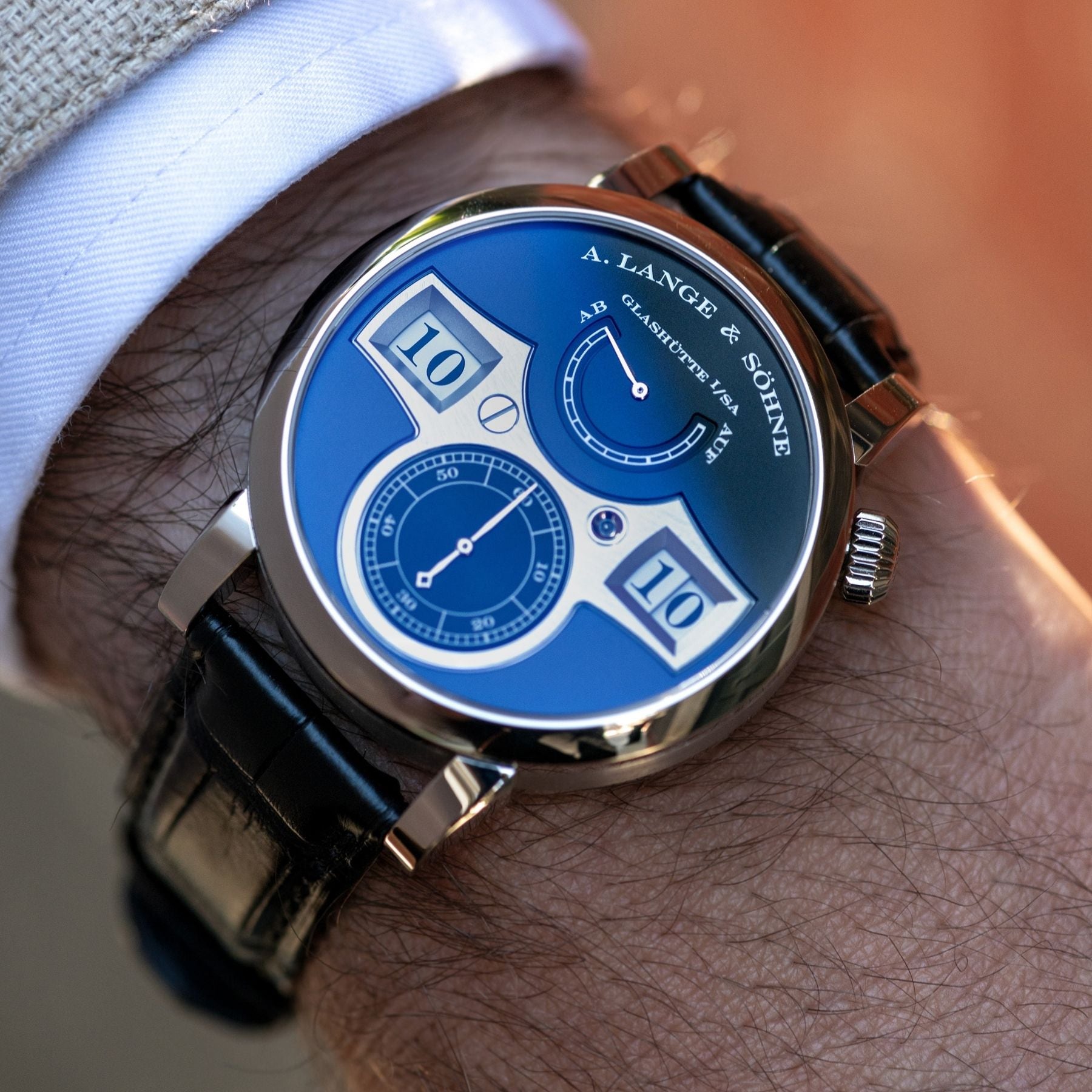 A. Lange & Söhne Zeitwerk Reference 140.029F, available from Phillips Perpetual.