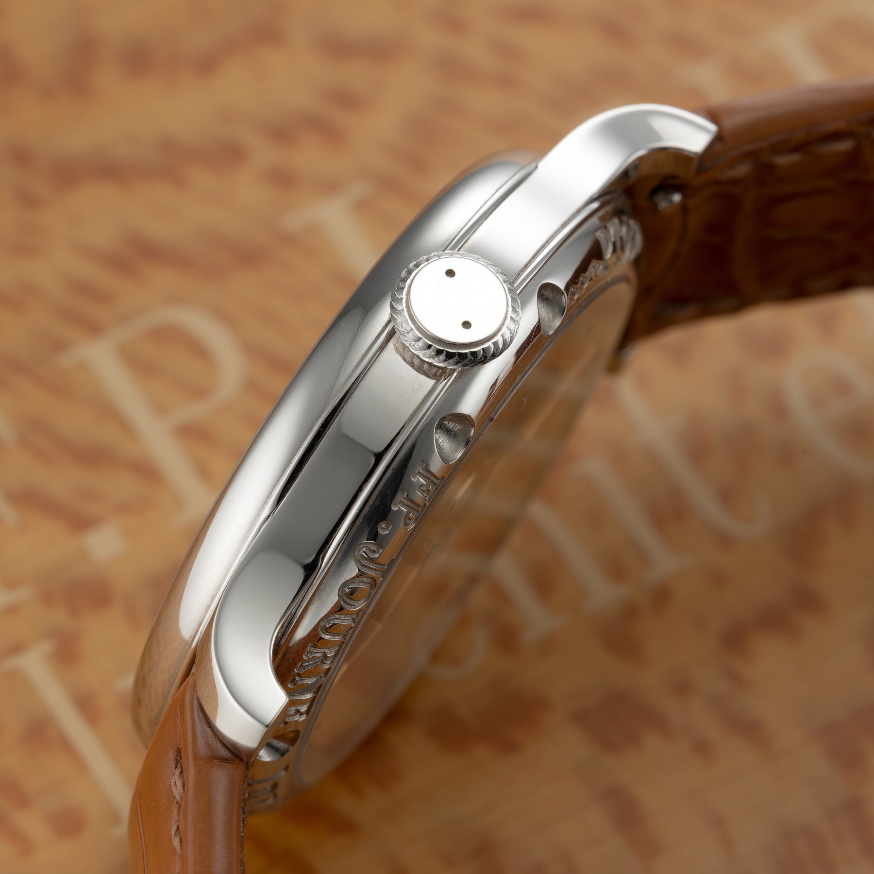A 2007 F.P. Journe Octa Calendrier in platinum, available from Phillips Perpetual.