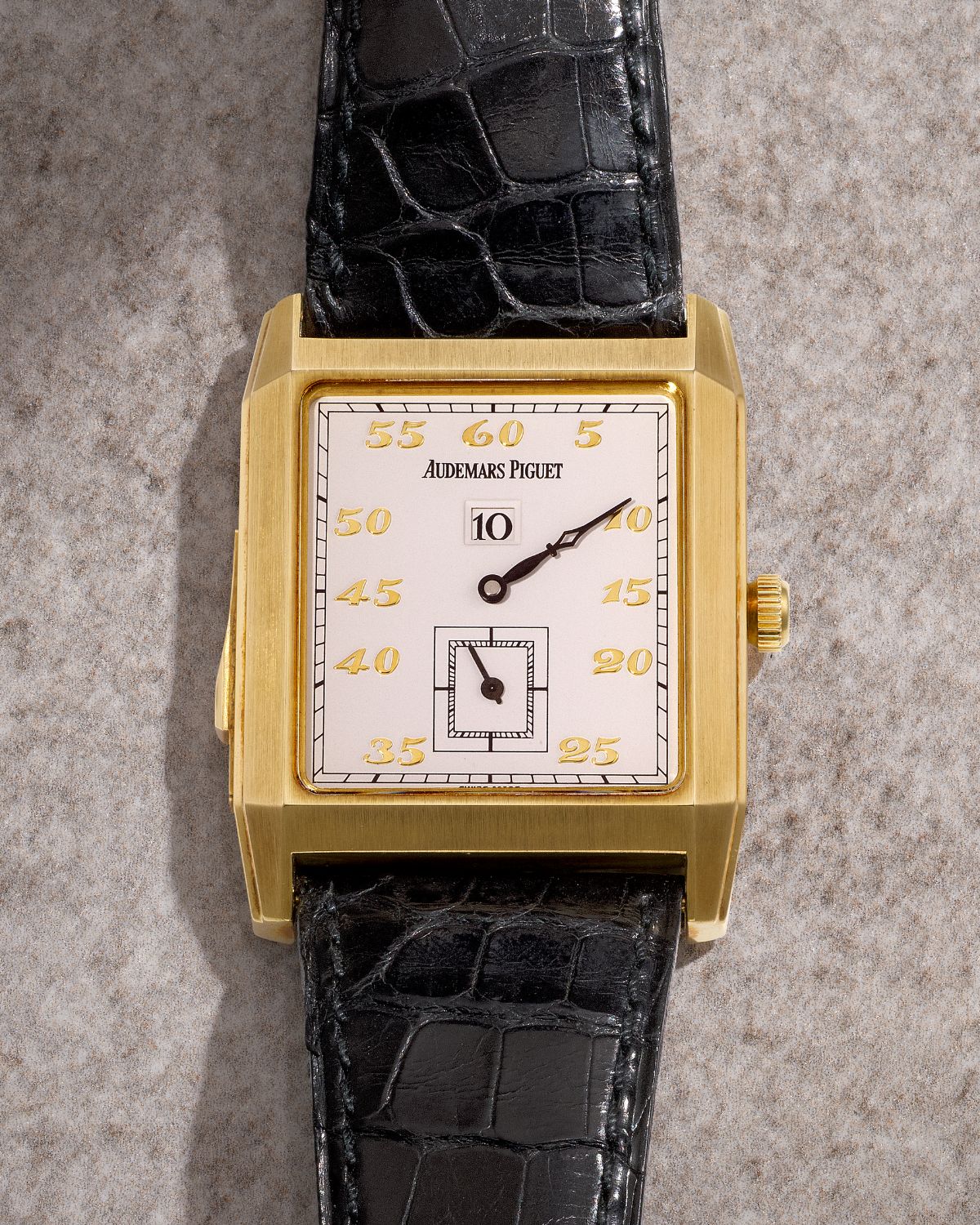 Lot 8007: A circa 1990s Audemars Piguet Jumping Hour Minute Repeater Ref. 25723 in 18k yellow gold, included in the Phillips Hong Kong Sessions, Fall 2026. Estimate: HKD $190,000–350,000