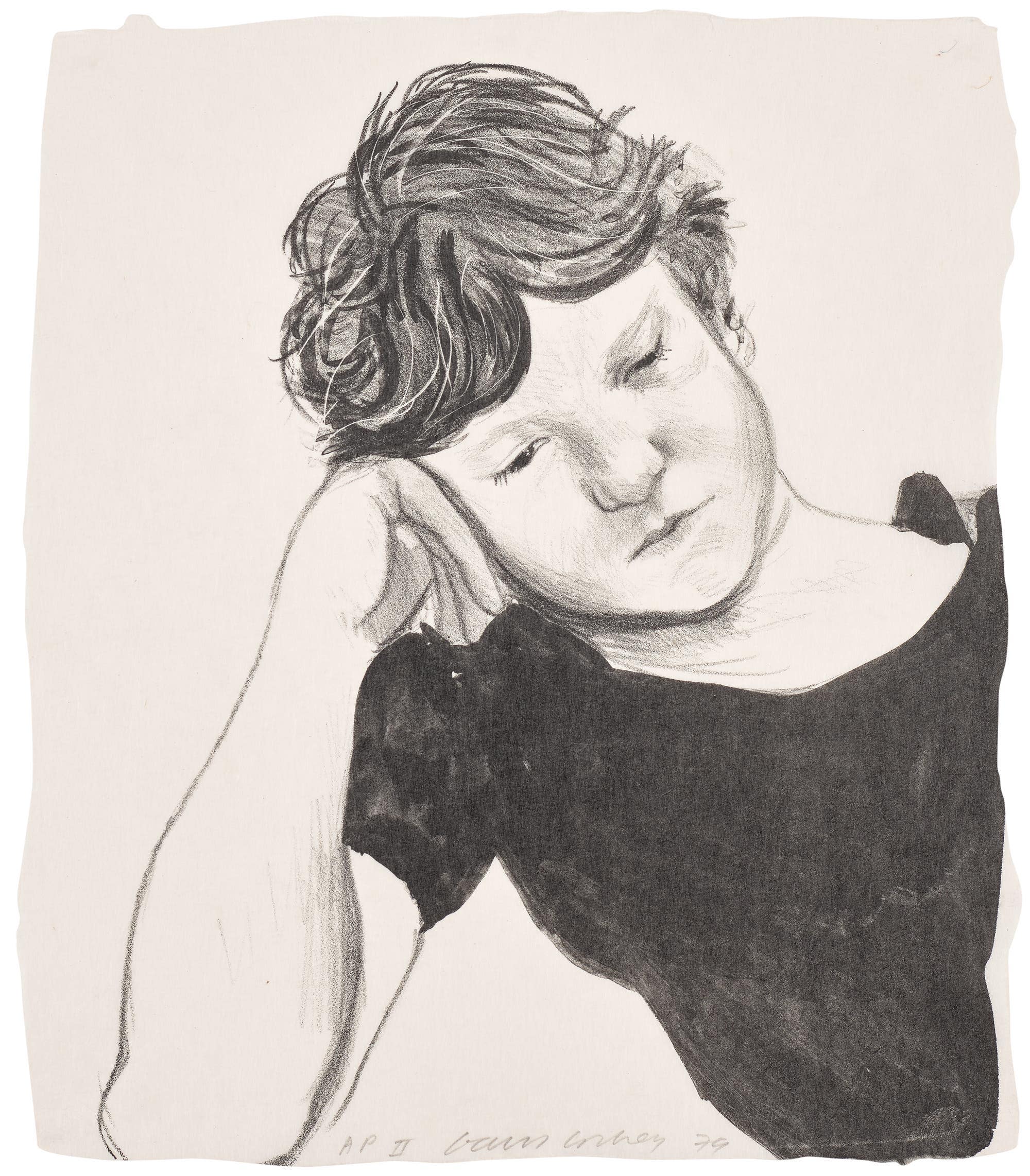 David Hockney Byron on Hand Phillips Editions London