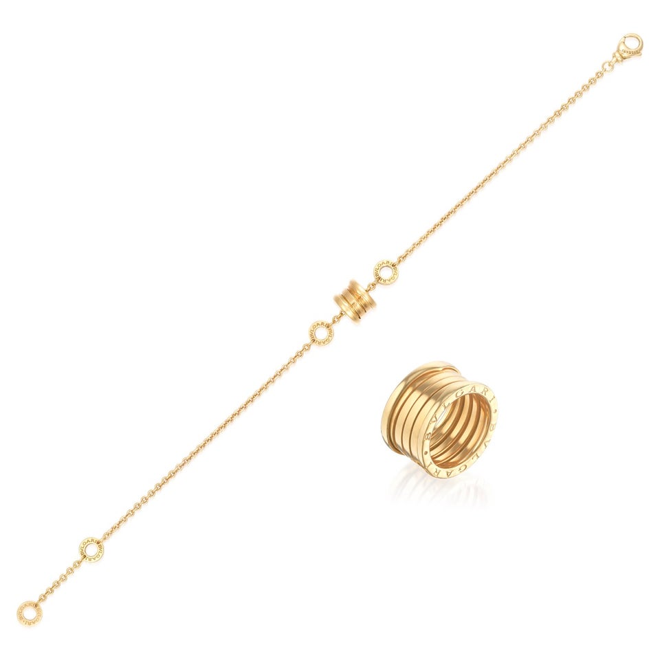Bulgari Gold demi-parure, 'B. Zero1' HKD 20,000 - 30,000. Hong Kong Jewels Online Auction