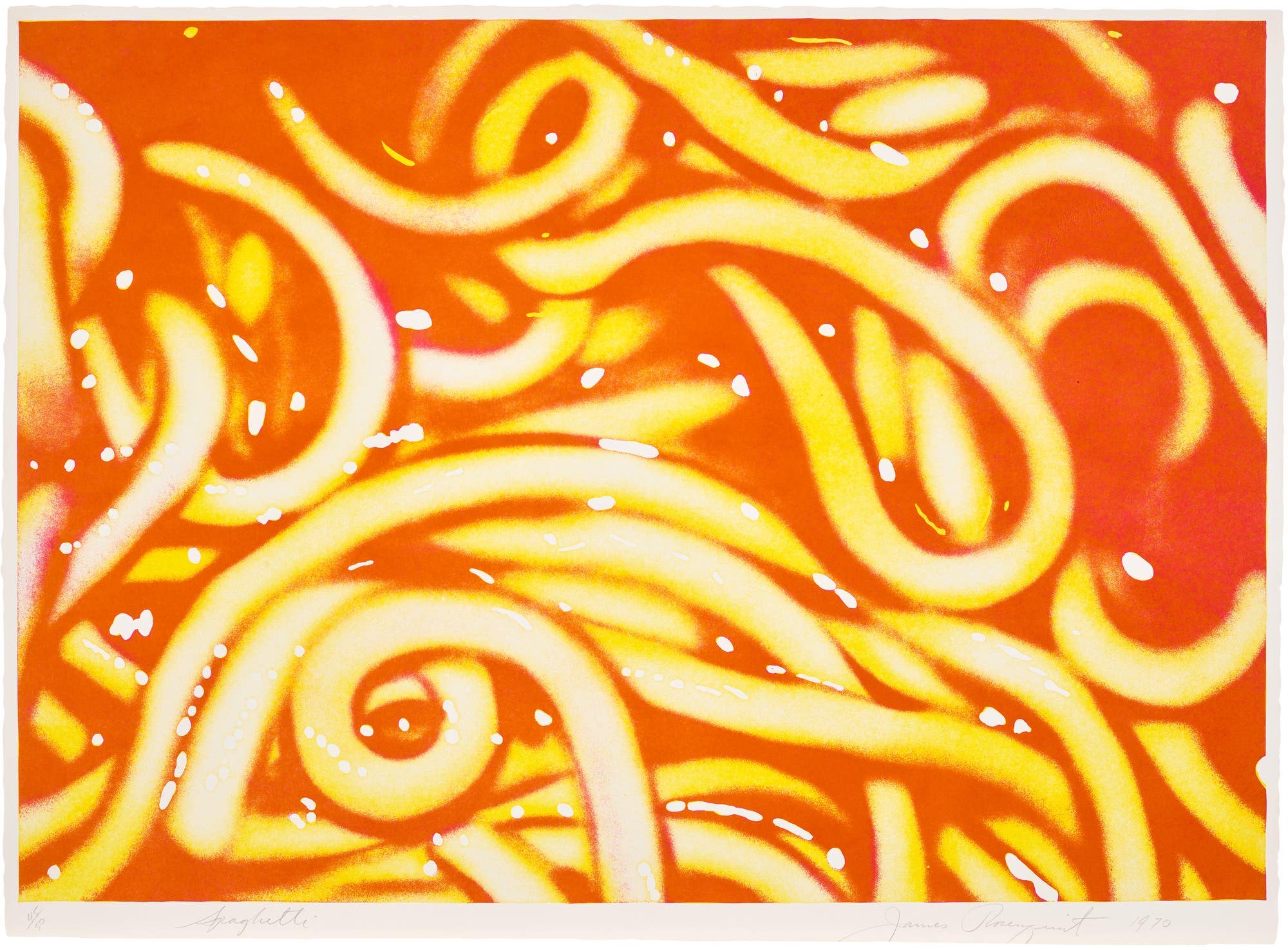 JAMES ROSENQUIST, Spaghetti, 1970. Editions Online Auction. 