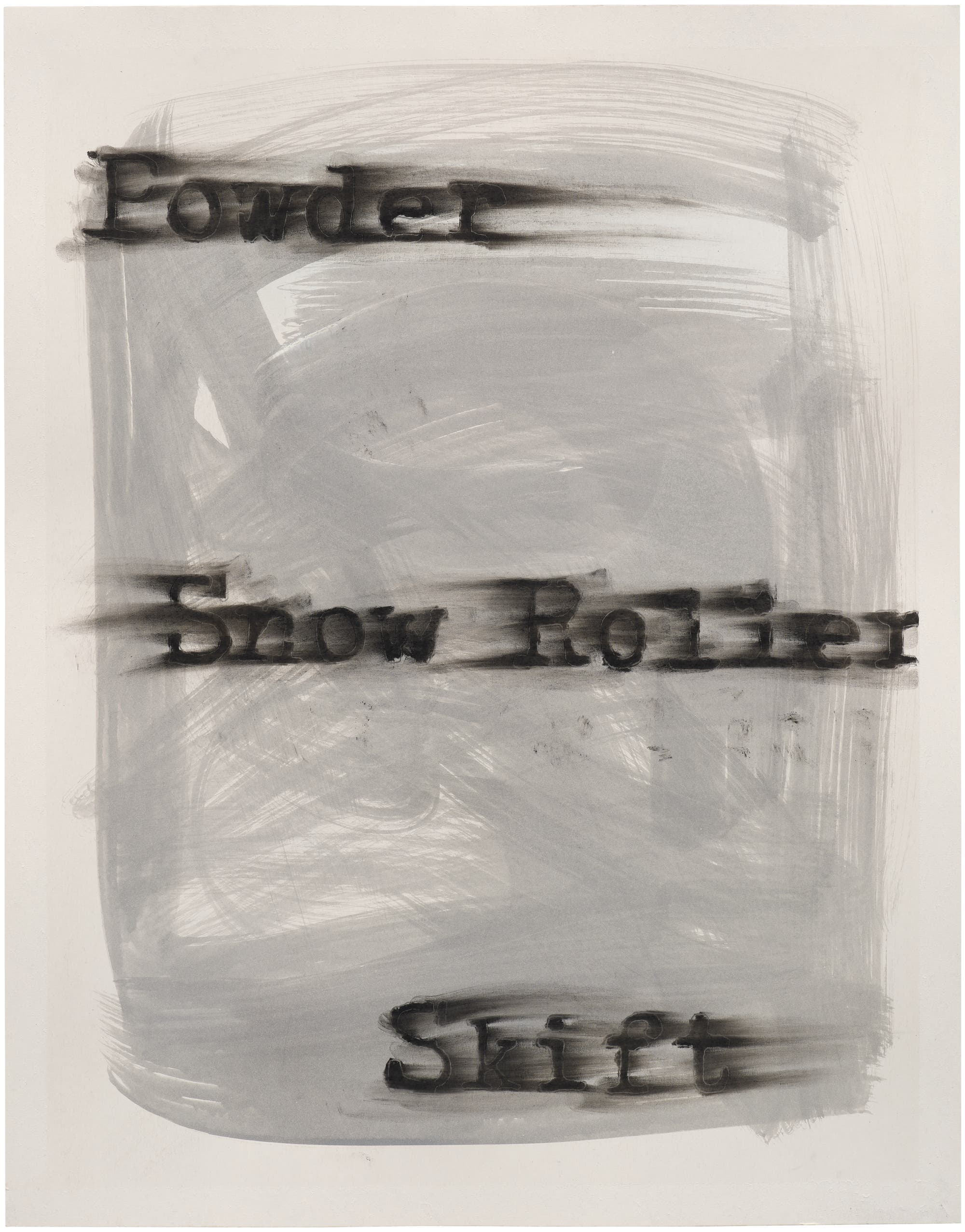 Gary Simmons, Snow Roller, 2024.