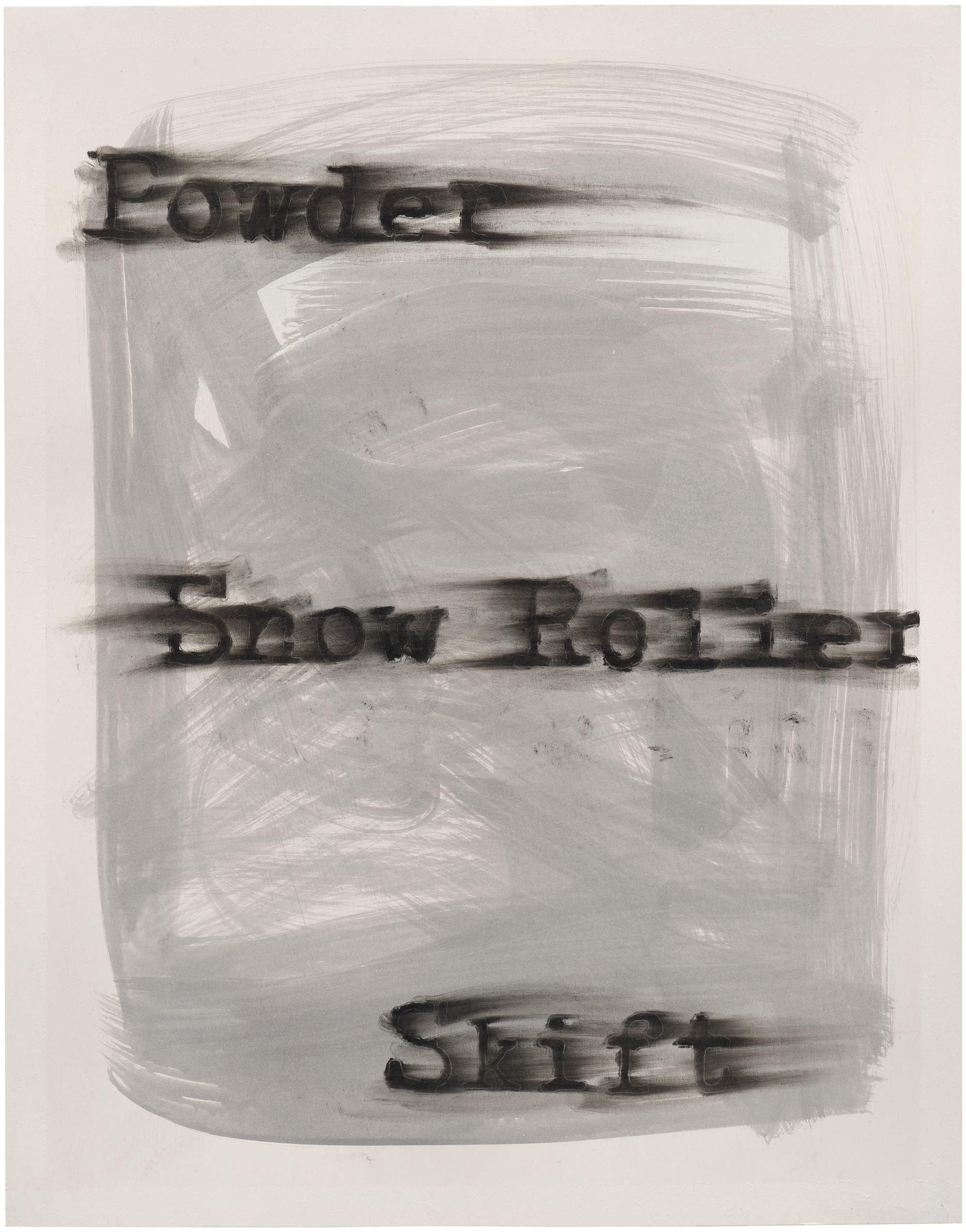 Gary Simmons, Snow Roller, 2024.