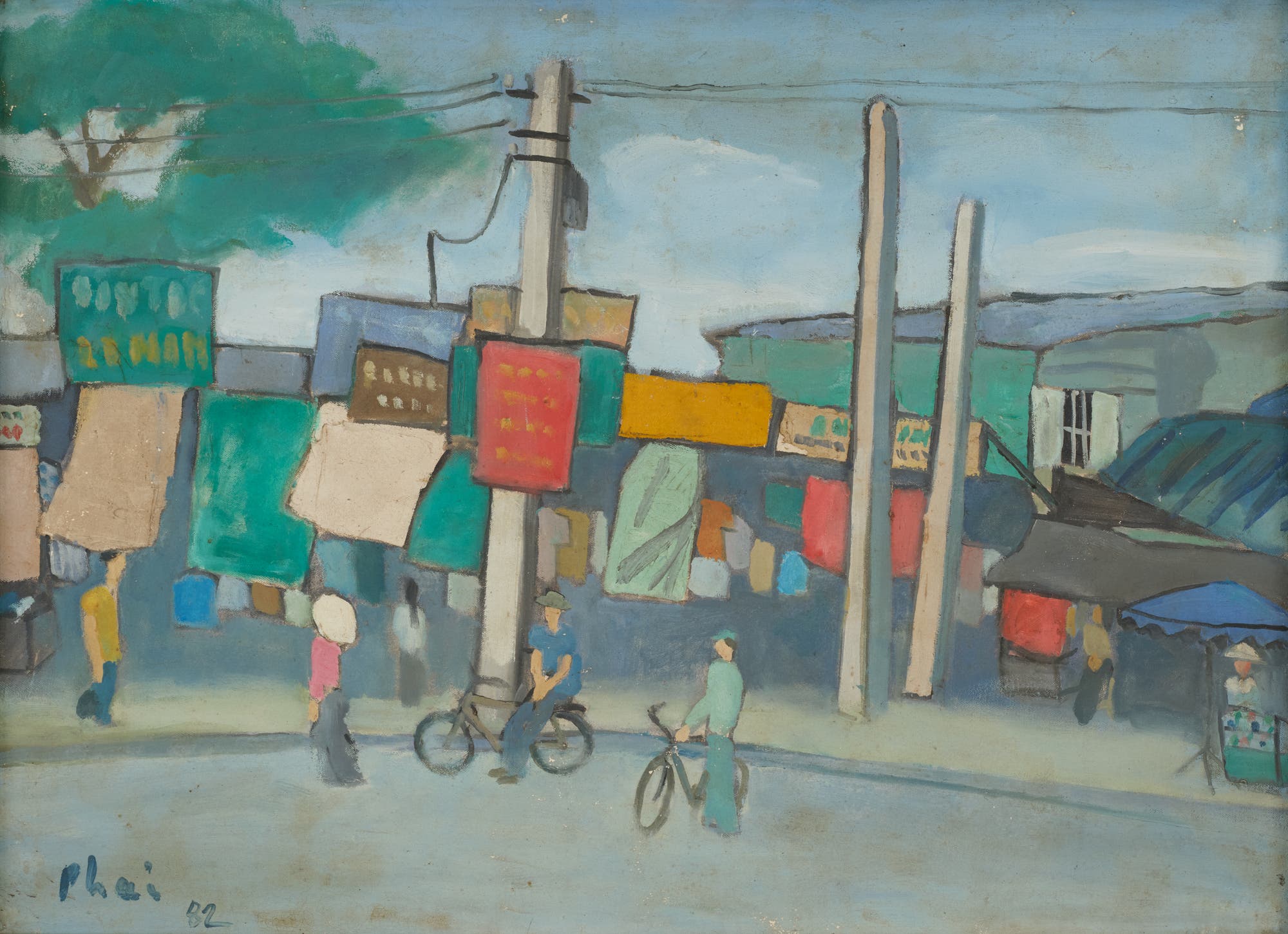 Bùi Xuân Phái Street Scene, Phillips Modern & Contemporary Art Auction Hong Kong.