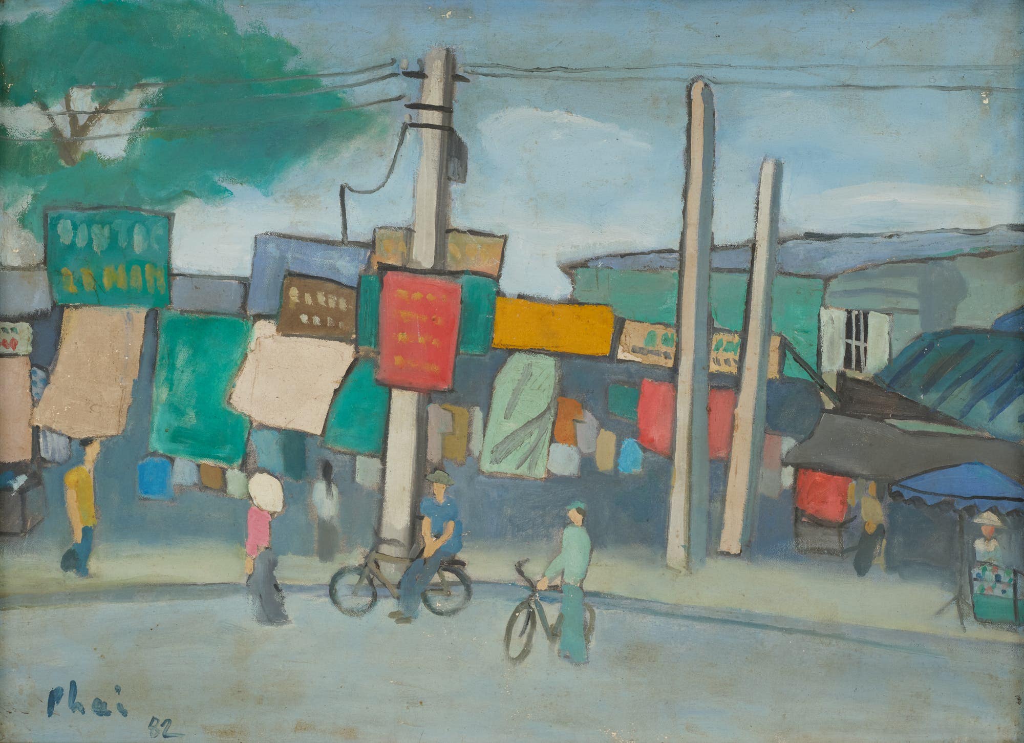 Bùi Xuân Phái Street Scene, Phillips Modern & Contemporary Art Auction Hong Kong.