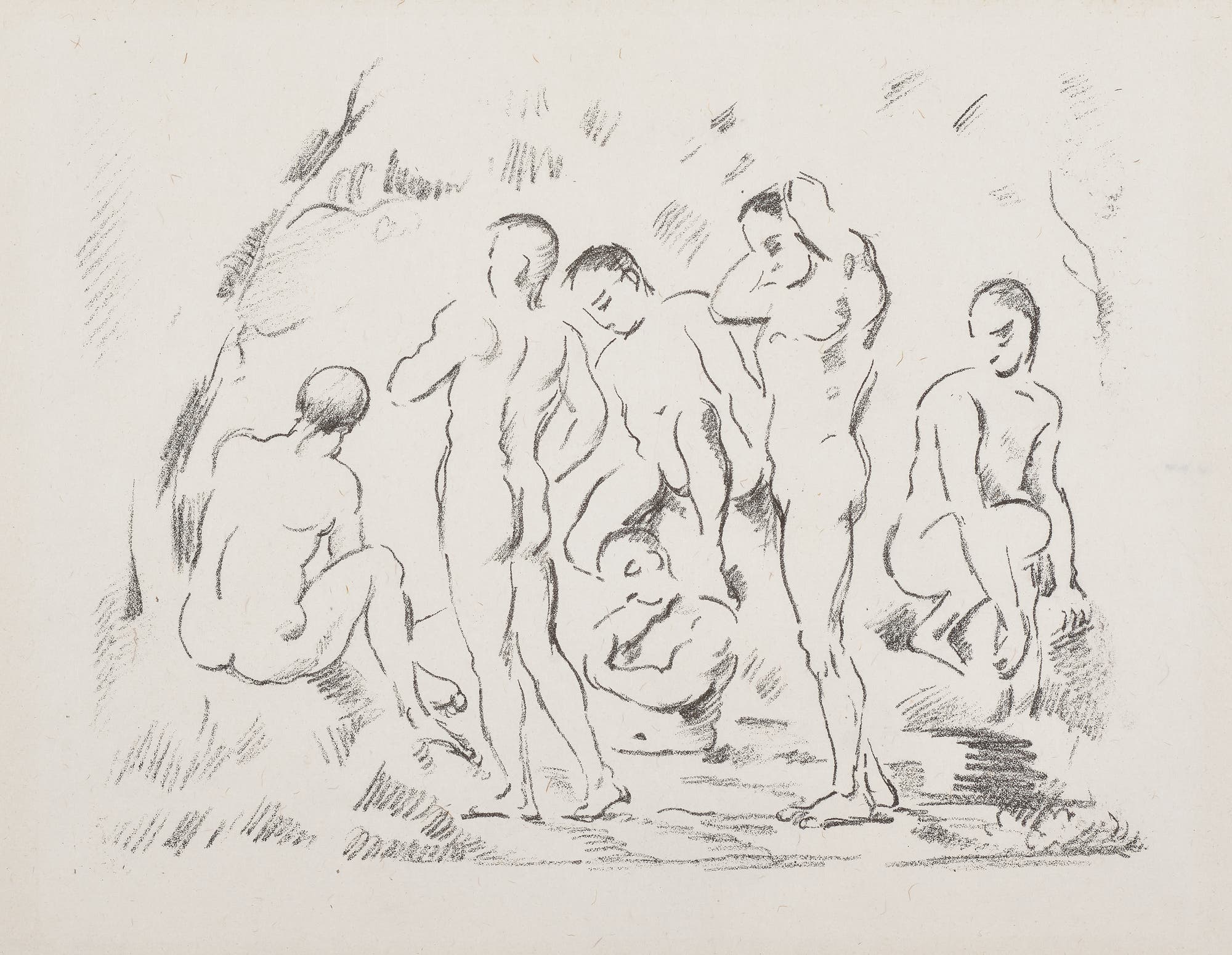 Paul Cezanne Les baigneurs (petit planche) (The Bathers, Small Plate) (C. 6, D. III, V. 1156), Phillips Editions Modernism