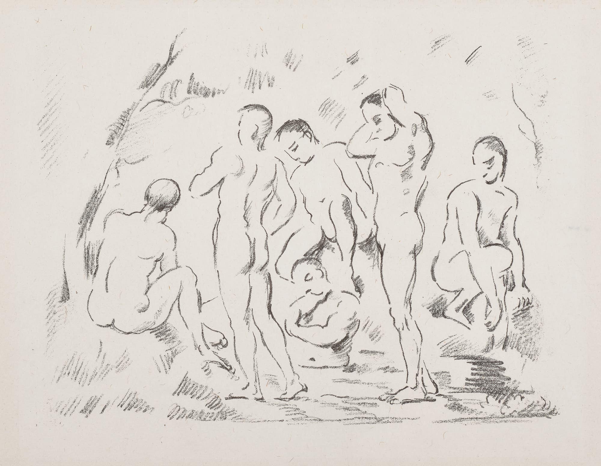 Paul Cezanne Les baigneurs (petit planche) (The Bathers, Small Plate) (C. 6, D. III, V. 1156), Phillips Editions Modernism