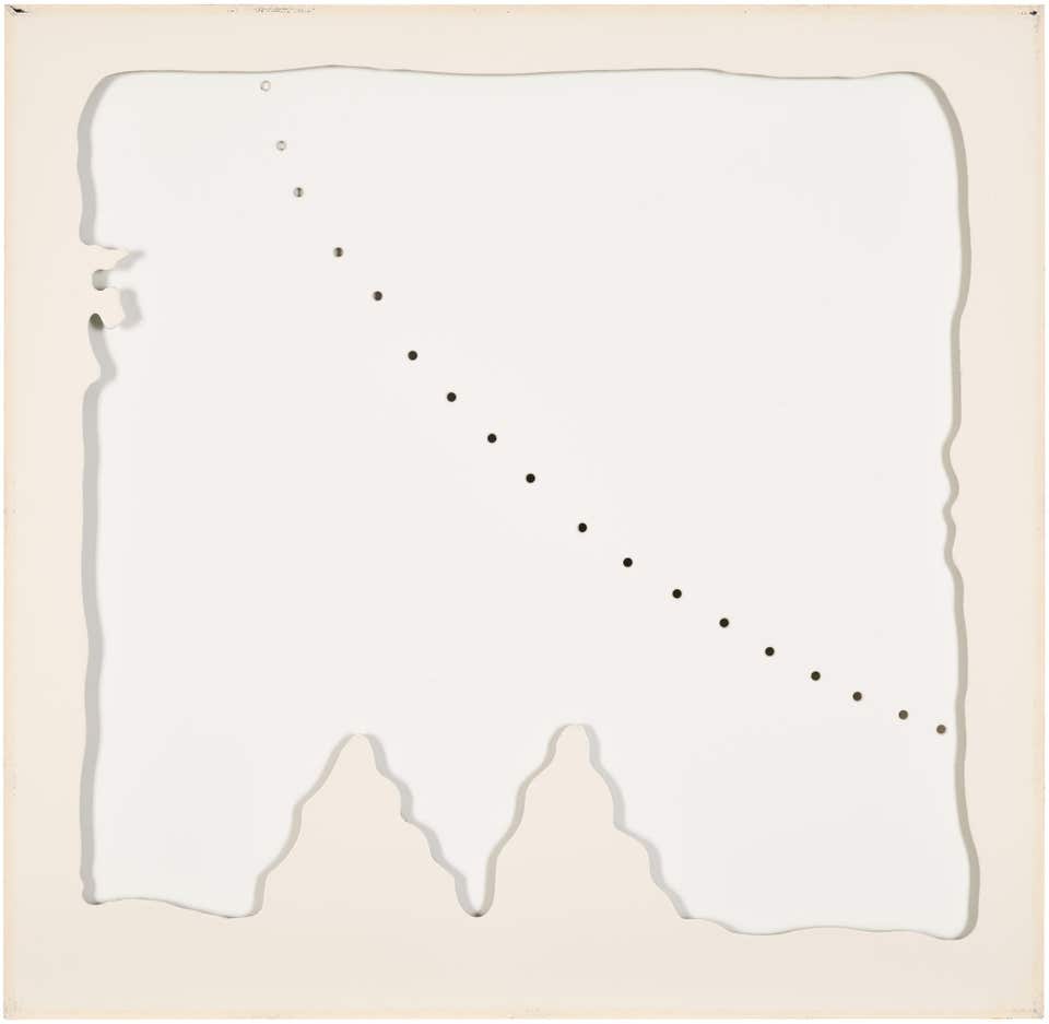 Lucio Fontana Concetto Spaziale - Teatrino (Bianco) (Special Concept - Little Theatre, White) Phillips Editions Evening Sale London