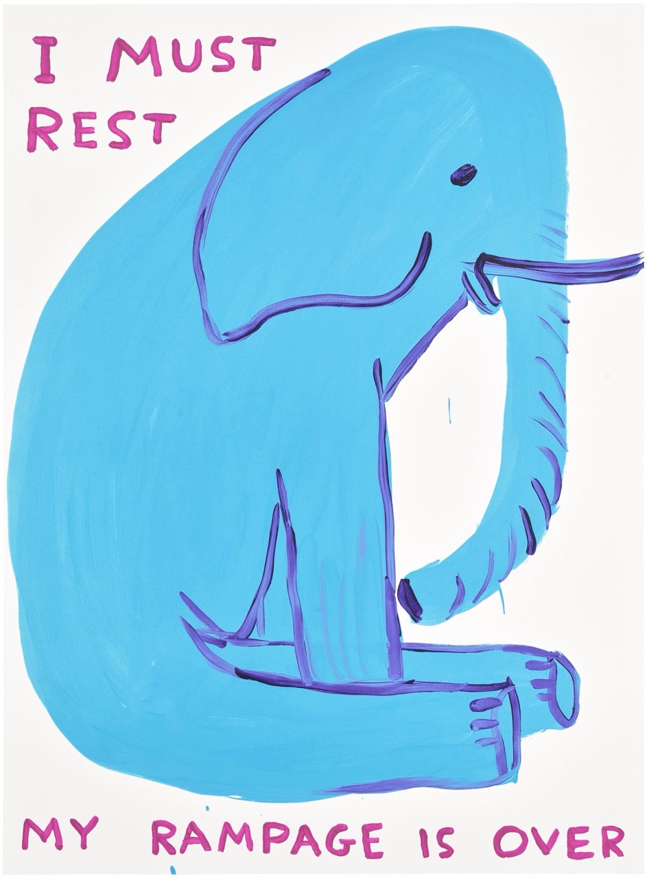 David Shrigley, My Rampage is Over. Phillips Editions Online Auction