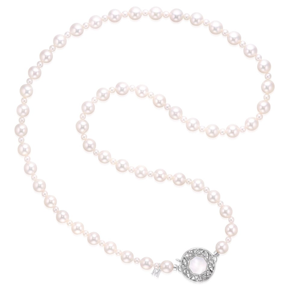 Mikimoto Cultured pearl and mother-of-pearl necklace  Phillips Hong Kong Online Jewels Auction