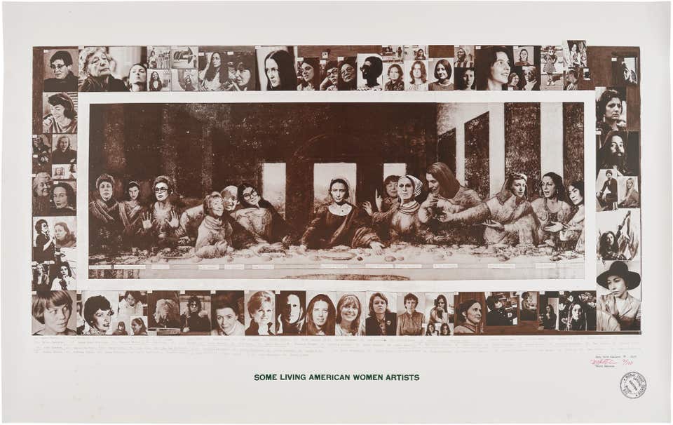 Mary Beth Edelson Some Living American Women Artists: Last Supper