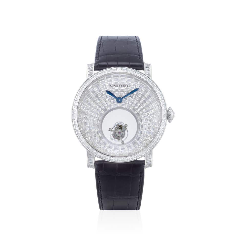 Cartier  Diamond watch, 'Rotonde de Cartier Mysterious Double Tourbillon', limited edition of 20 pieces Phillips Hong Kong Jewels Auction