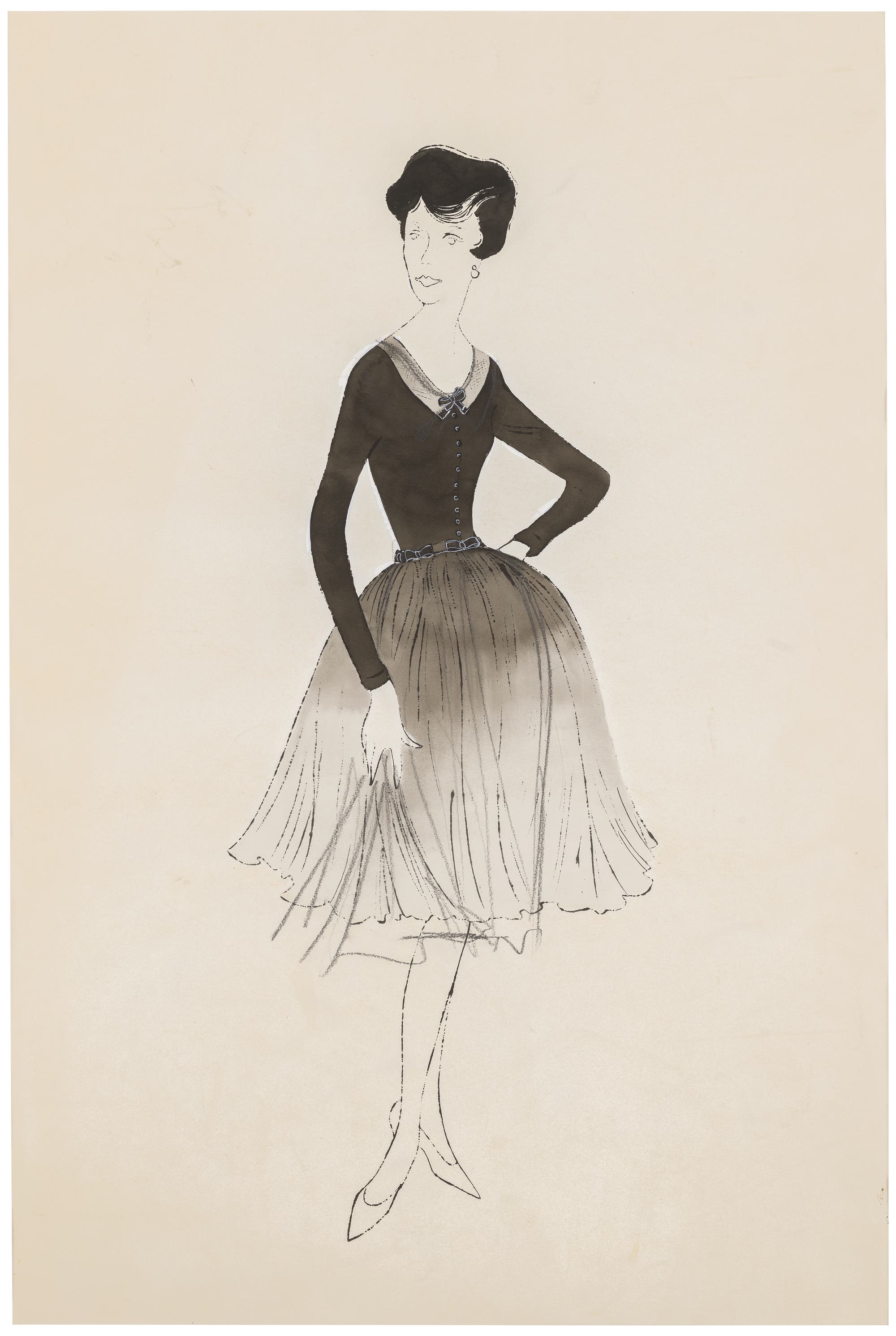 Andy Warhol, Female Fashion Figure, circa 1960. Modern & Contemporary Art Hong Kong.