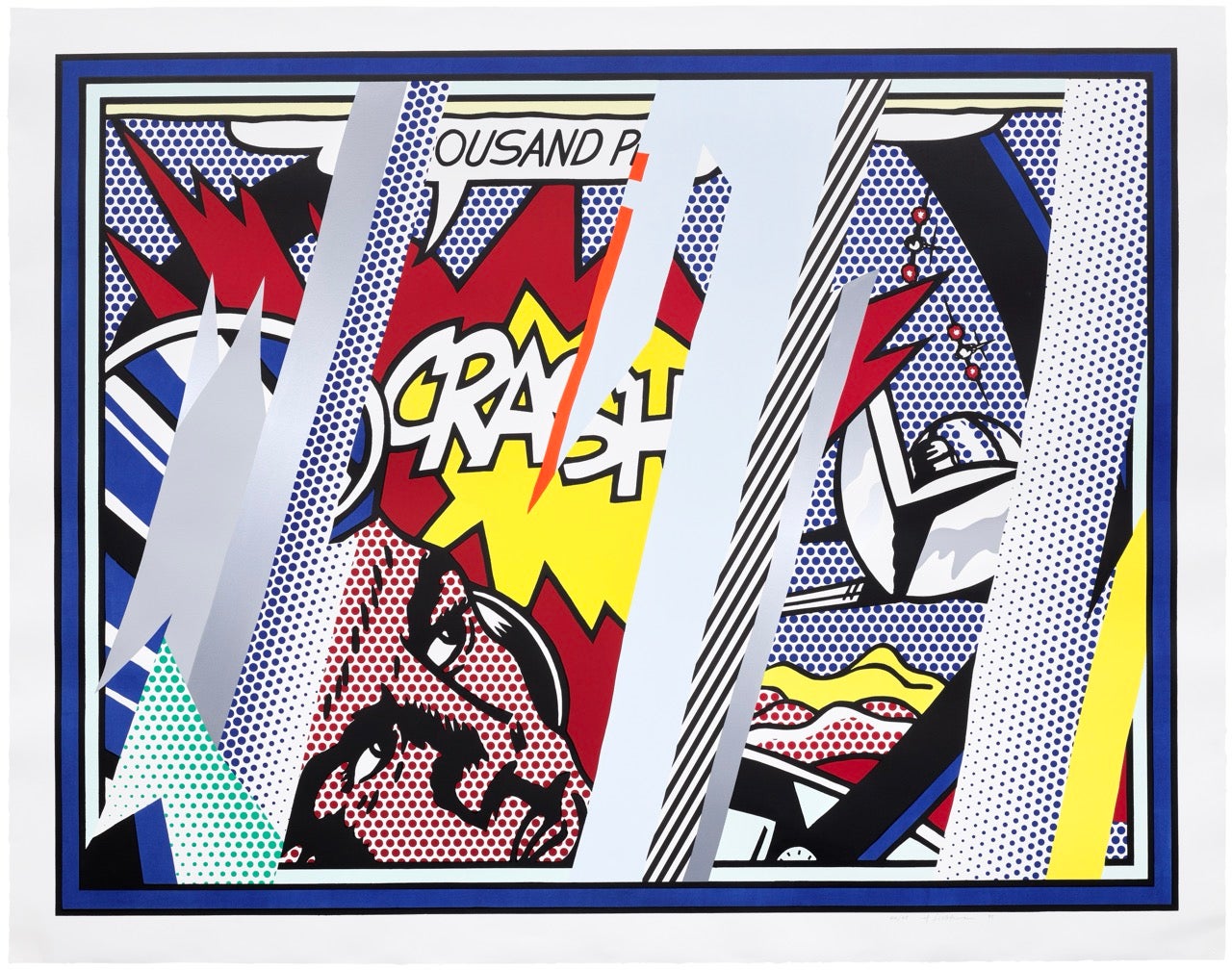 Roy Lichtenstein, Reflections on Crash, from Reflections Series (C. 239). Phillips Editions Auction in London.