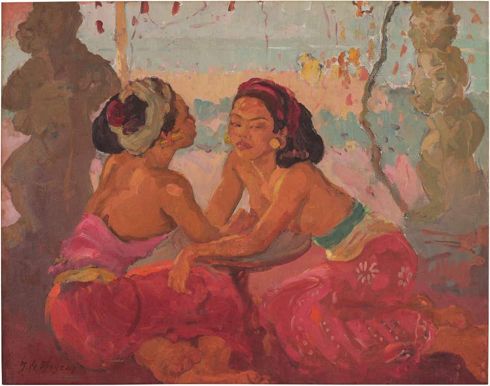 Adrien-Jean Le Mayeur de Merprès Renang and Ni Pollok at Phillips Auction Hong Kong
