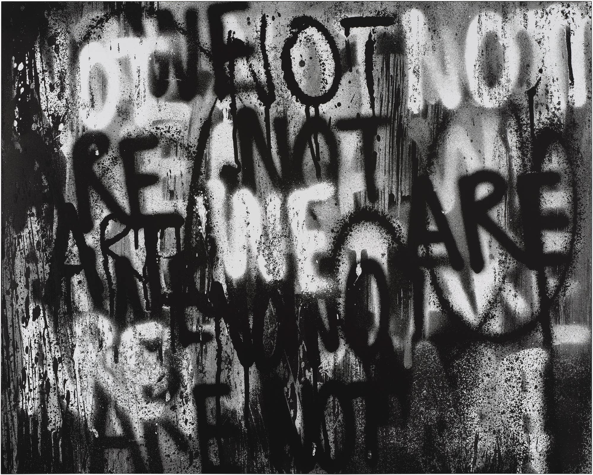 Adam Pendleton Untitled (WE ARE NOT) 2023 at Phillips Hong Kong Modern & Contemporary Art Auction September 2026
