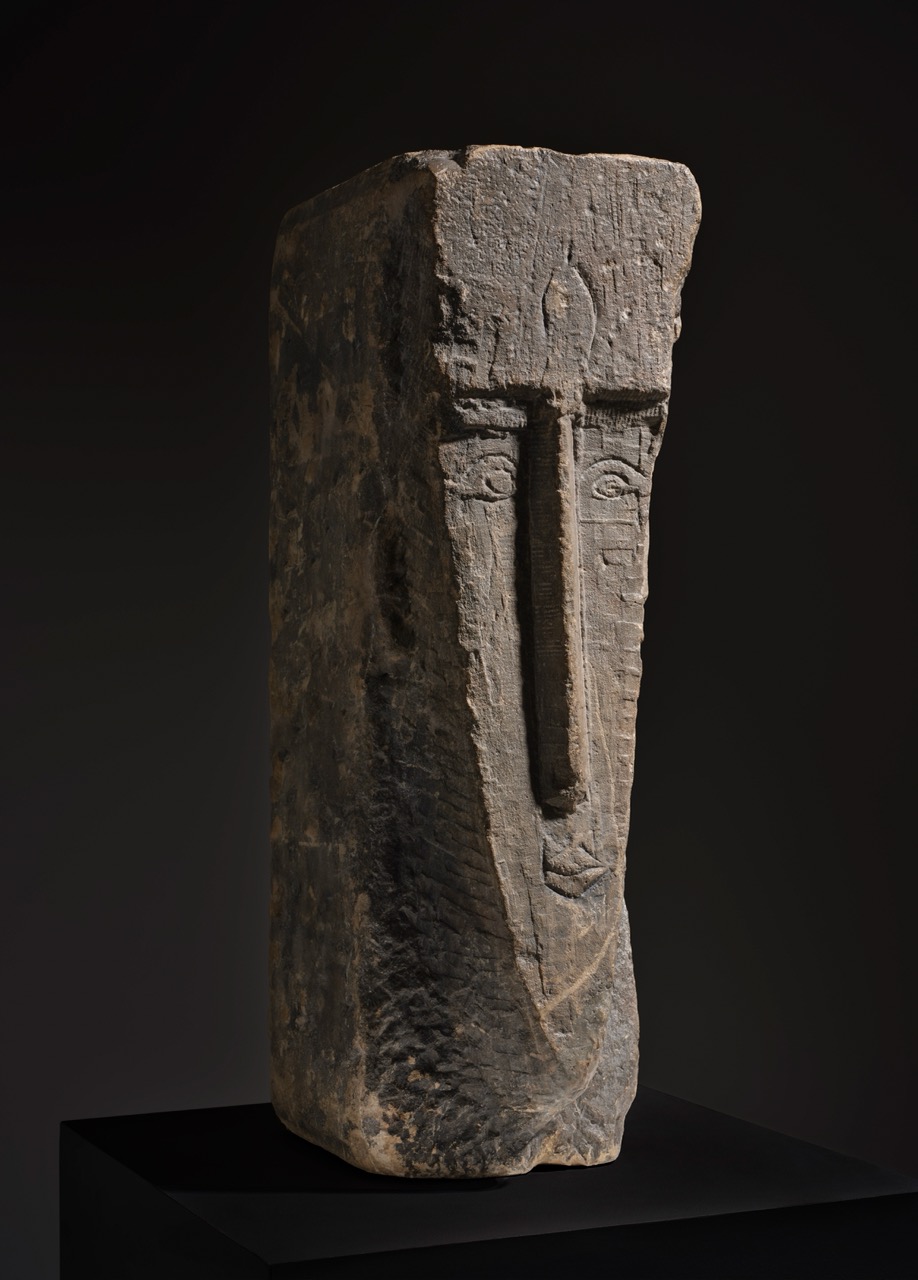 AMEDEO MODIGLIANI sculpture titled, Tête from 1911–1912. On offer at auction in New York on November 18 2026 with an estimate of $28,000,000–$35,000,000.