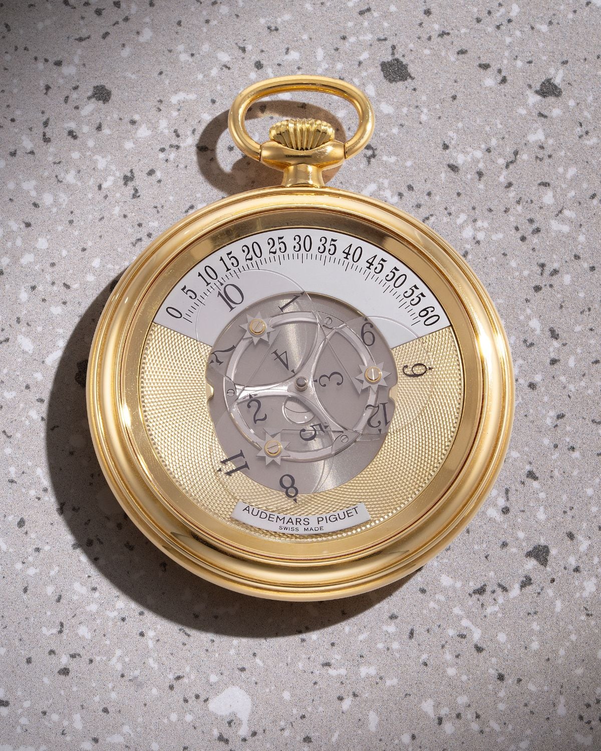 Lot 8008: A 1995 Audemars Piguet Star Wheel pocket watch Ref. 25743BA.OO.0000XX.01 in 18k yellow gold, included in the Phillips Hong Kong Sessions, Fall 2026. Estimate: HKD $150,000–300,000