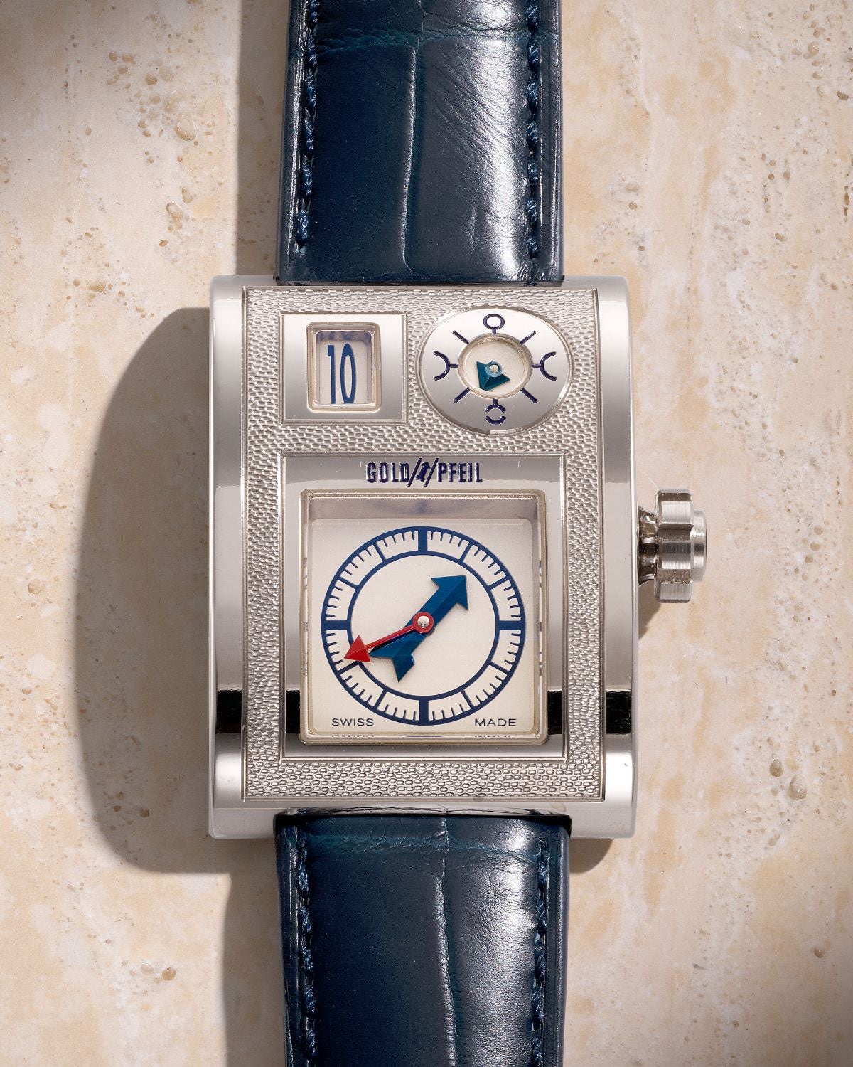Lot 8118: A circa 2000s Goldpfeil Seven Masters Vianney Halter Ref. GPVH in 18k white gold, included in the Phillips Hong Kong Sessions, Fall 2026. Estimate: HKD $60,000–100,000
