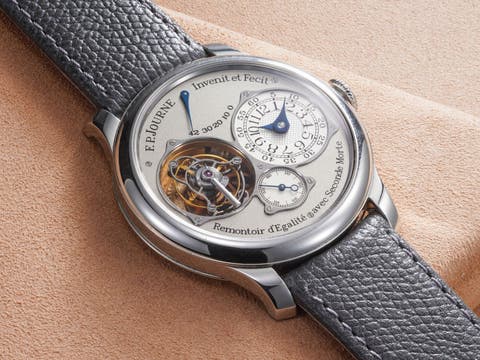 Lot 82: A 2007 F.P. Journe Tourbillon Souverain Remontoir d’Égalité avec Seconde Morte in platinum, included in the Phillips Geneva Sessions, Fall 2026, Online Auction. Estimate: CHF 200,000–400,000