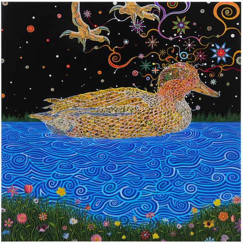 FRED TOMASELLI, Eagle and Teal, 2025.