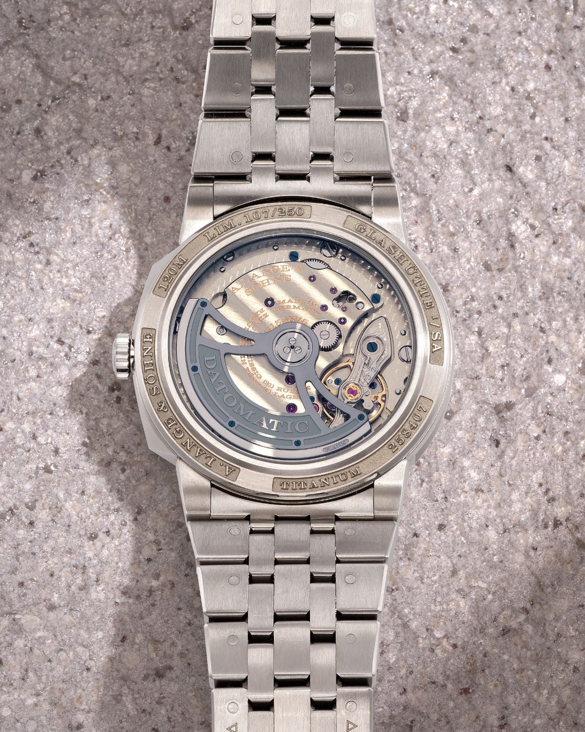 Lot 8030: A circa 2025 A. Lange & Söhne Odysseus Ref. 363.117 in titanium, included in the Phillips Hong Kong Sessions, Fall 2026. Estimate: HKD $240,000–480,000